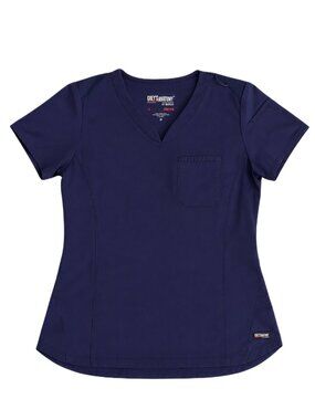 Grey's Anatomy Spandex Stretch 1-Pocket Scrub Top Navy Women's Medium